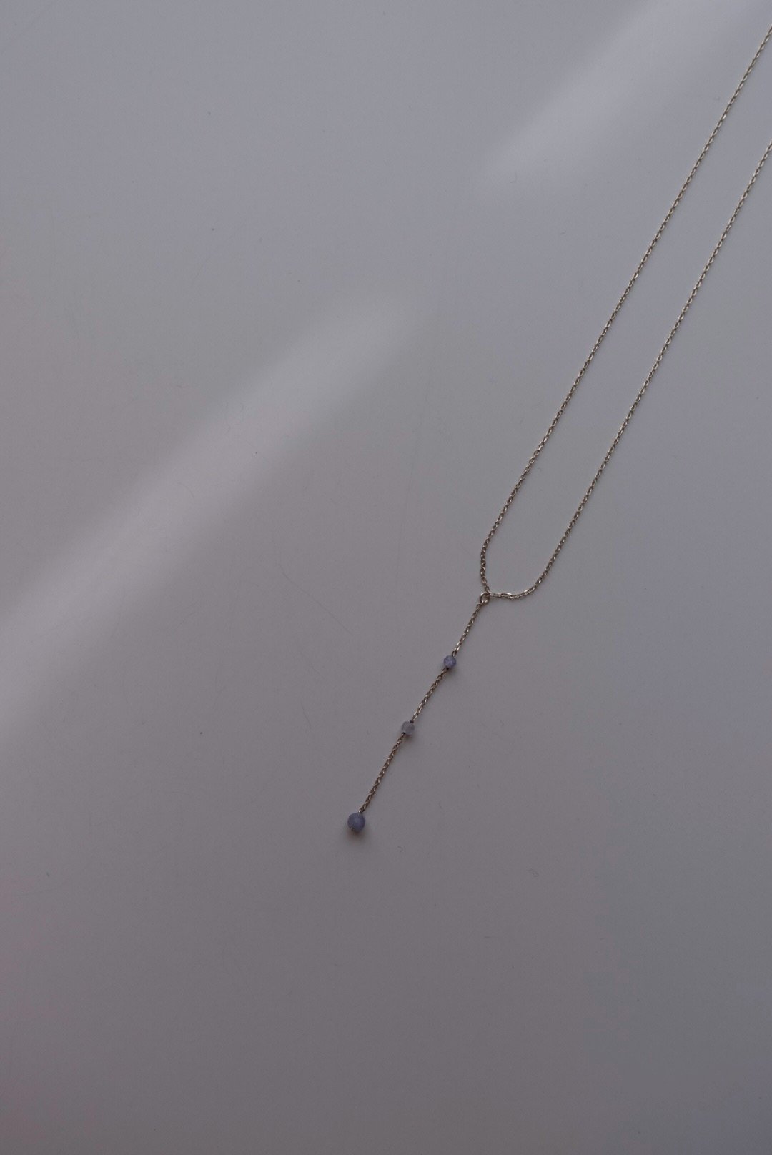 三顆坦桑石Y字項鍊 S925