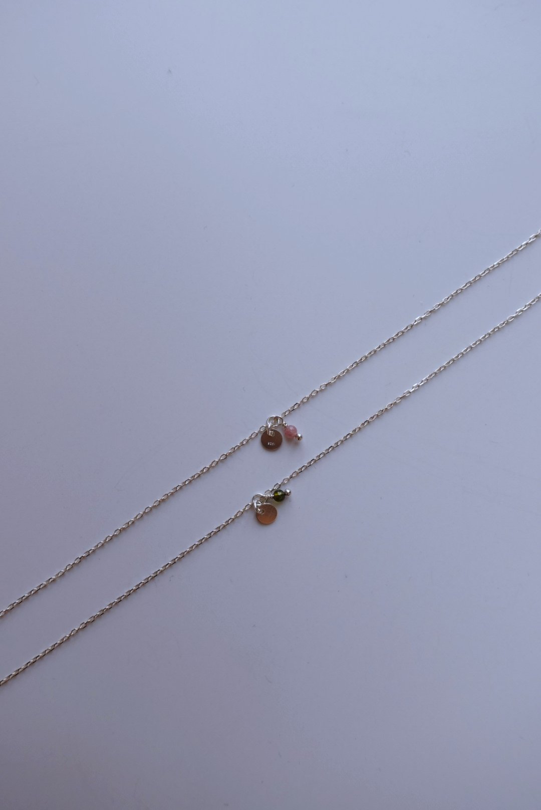 碧璽圓片手鍊 S925