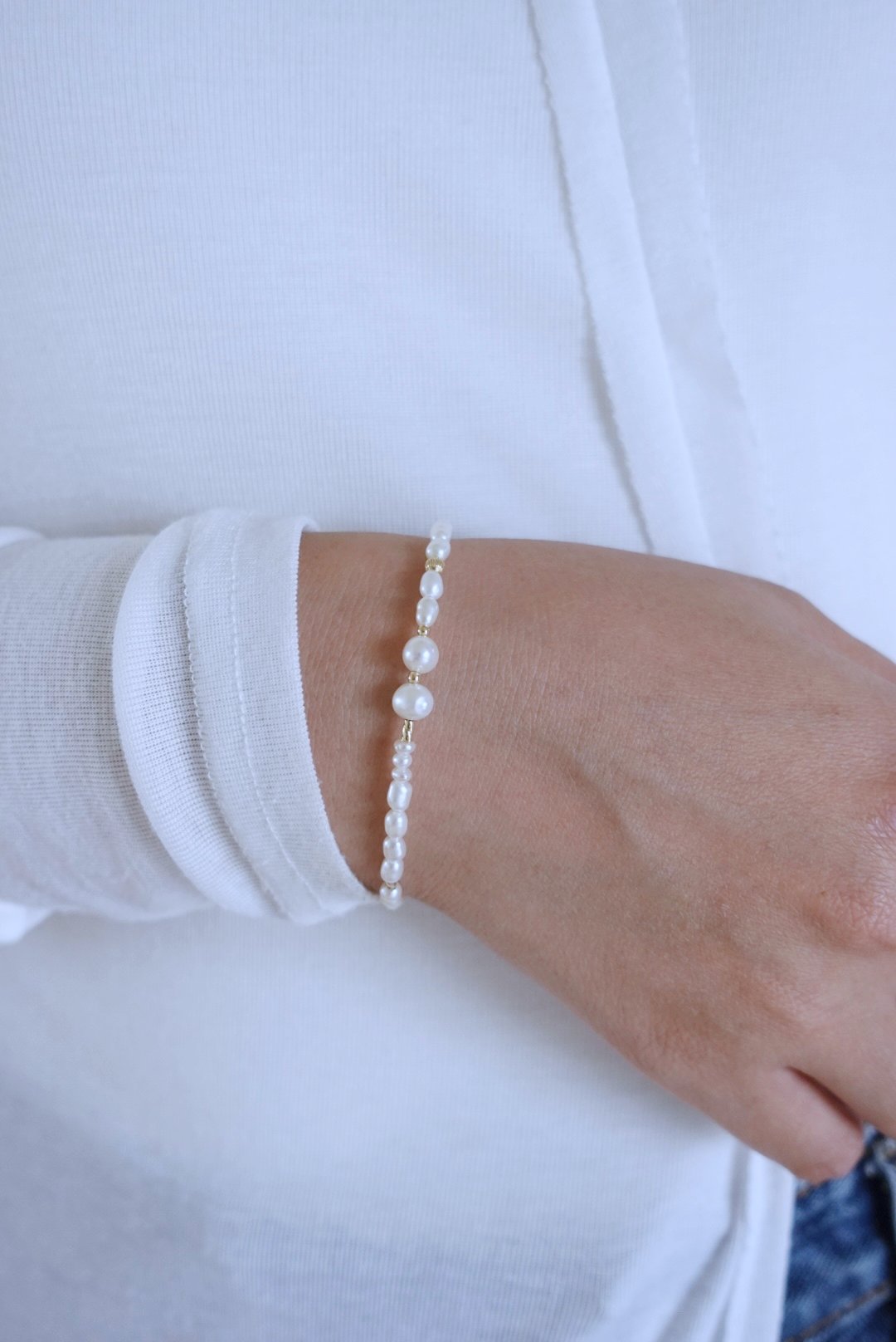 珍珠手鍊 14KGF
