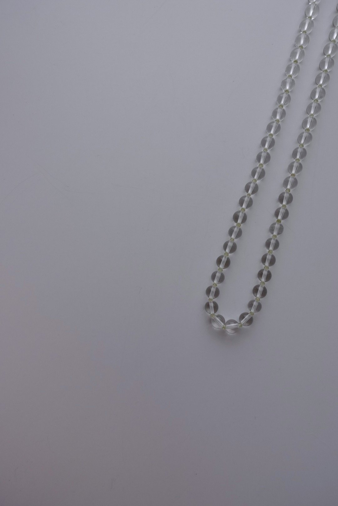 白水晶橄欖石透透項鍊 S925