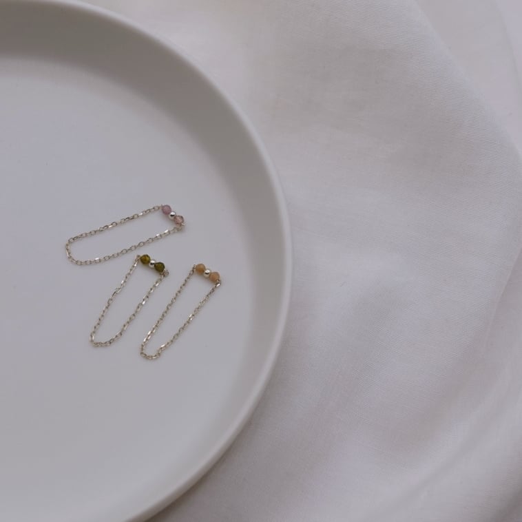 碧璽糖果造型鏈戒 S925