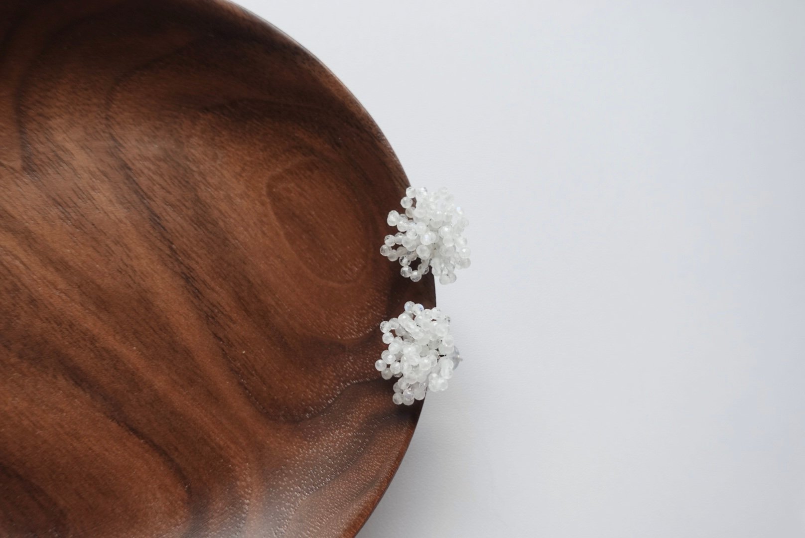 月光石大花苞耳環 S925