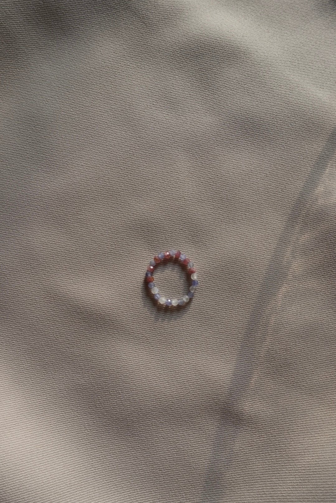 晚霞③ 坦桑石彈性珠戒