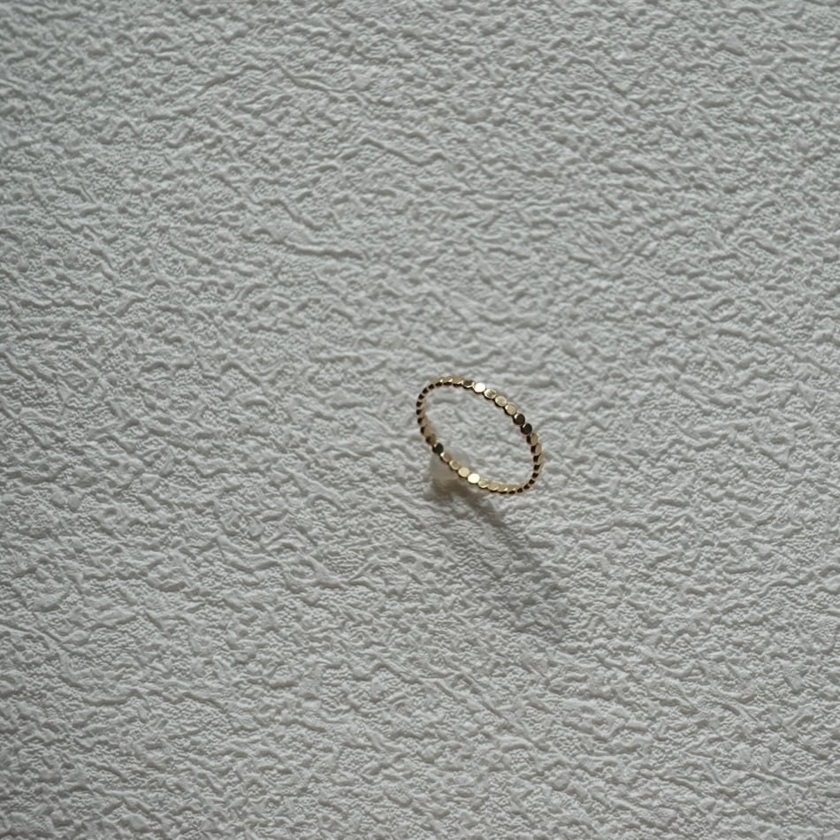 連續點點戒指 14KGF