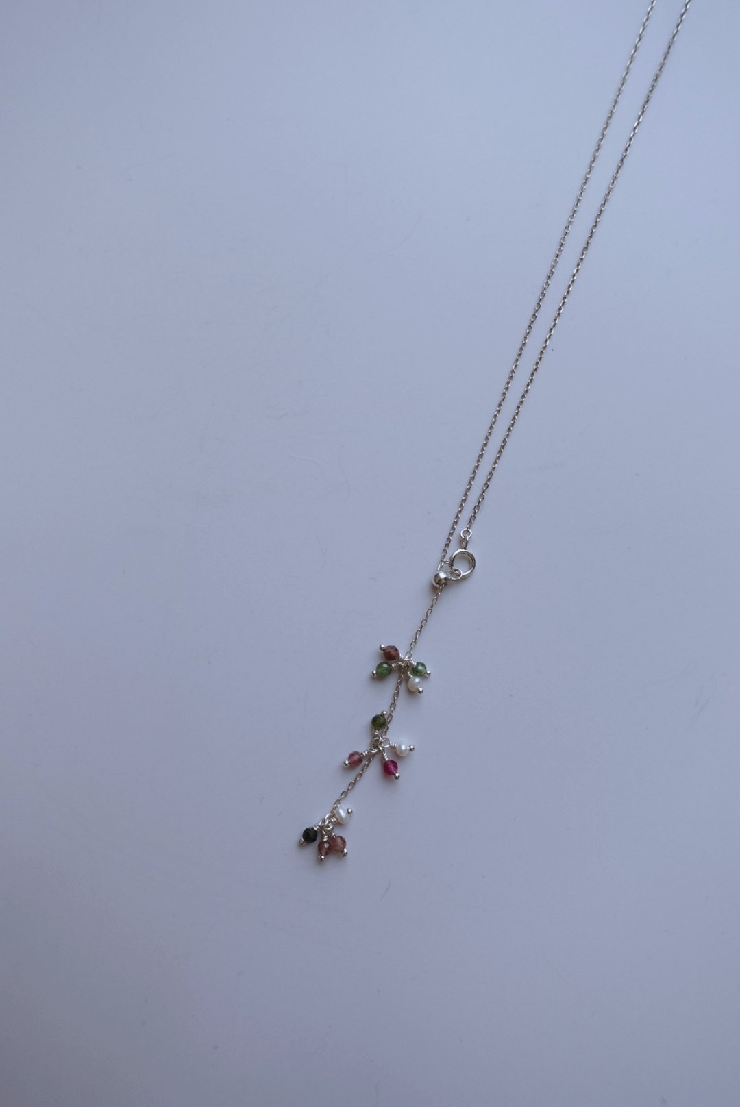 Berries 碧璽Y字項鍊 S925