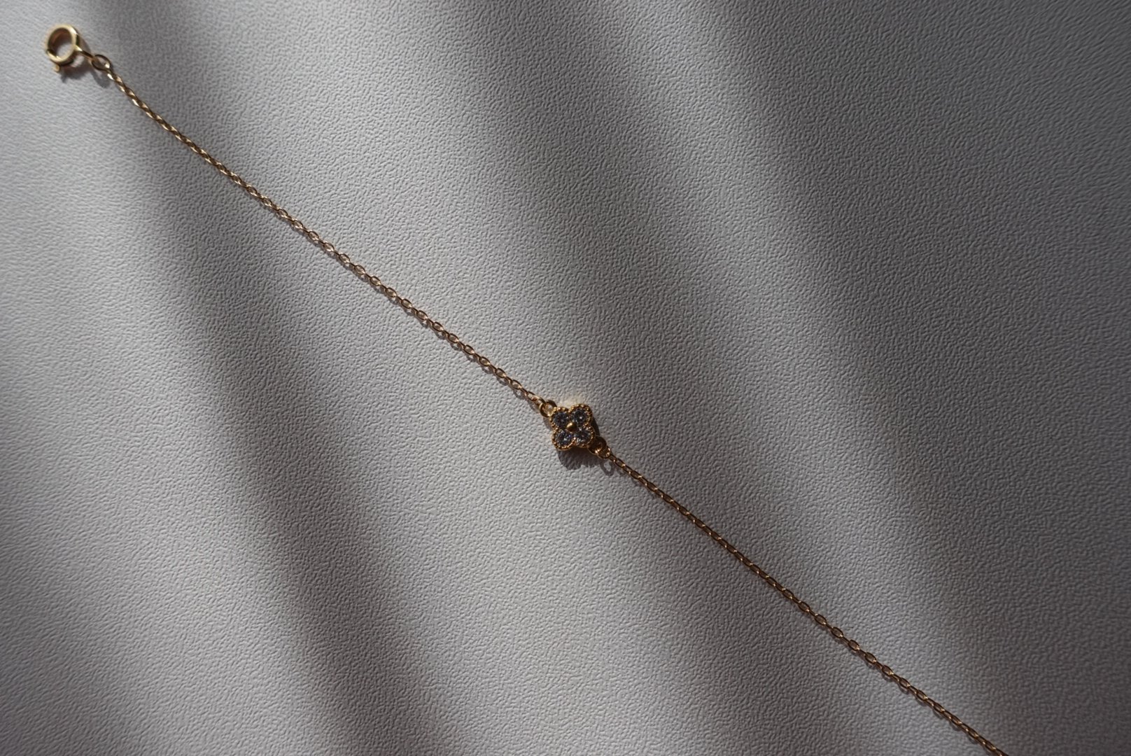 四葉小花手鍊 14KGF