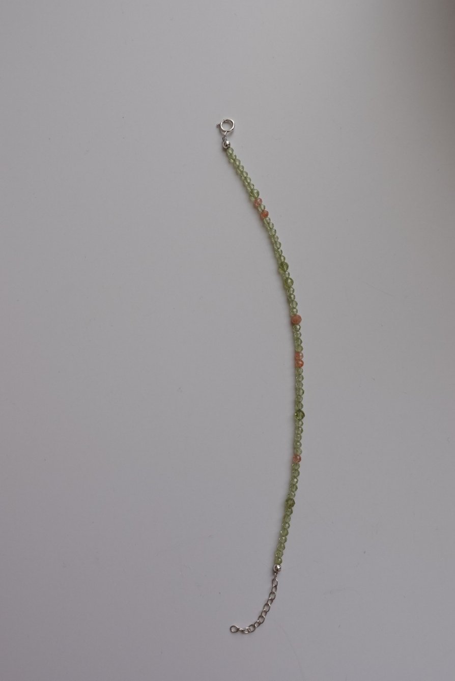 初芽 橄欖石手鍊 S925