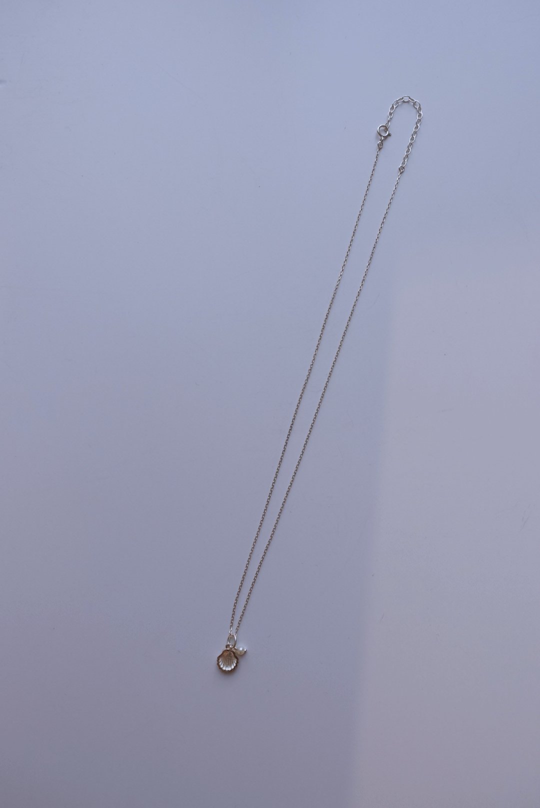 貝殼珍珠項鍊 S925