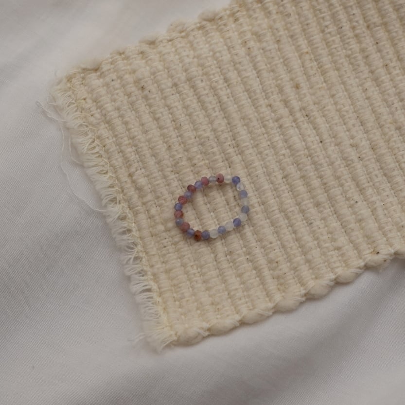 晚霞③ 坦桑石彈性珠戒