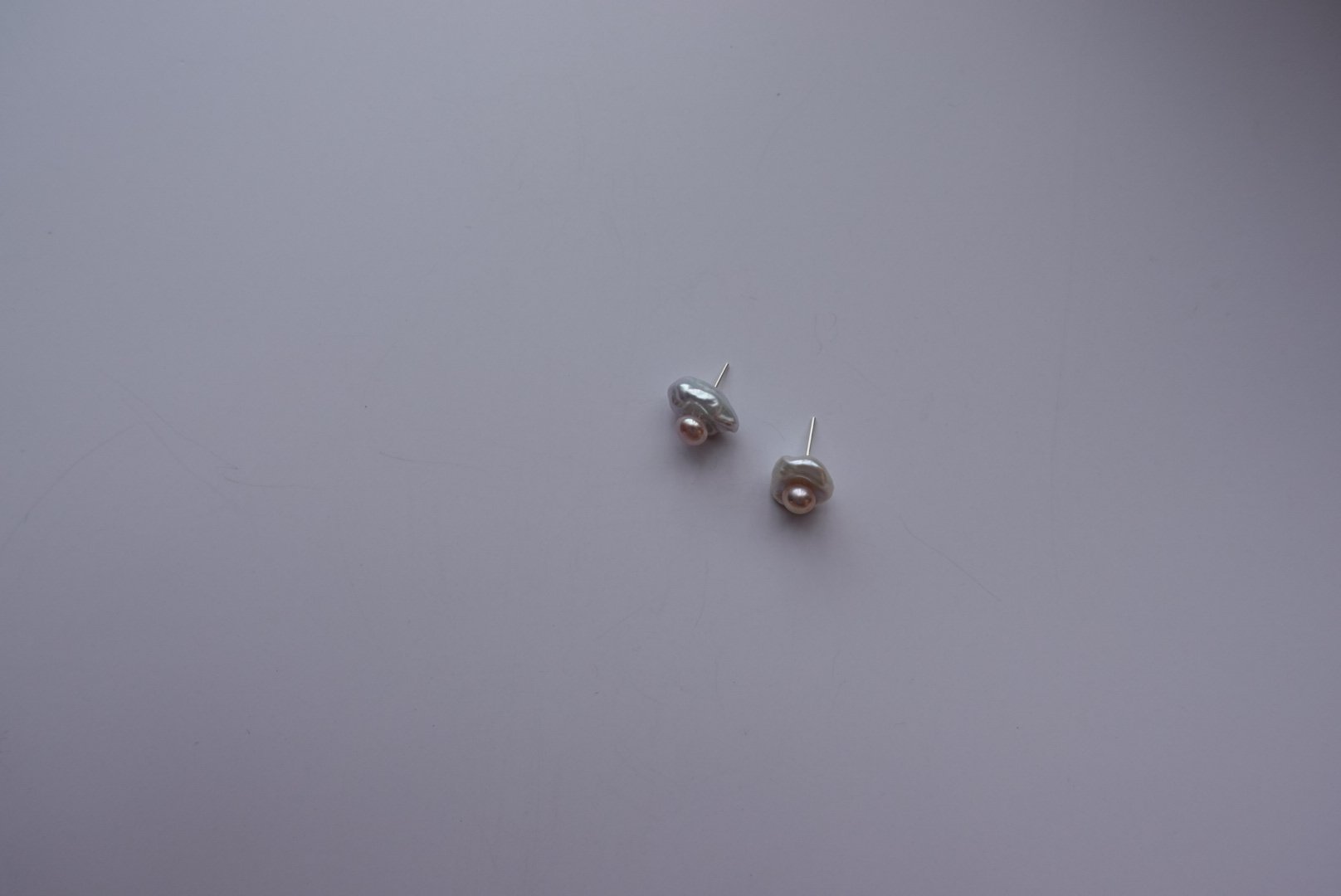 花朵珍珠耳環 S925