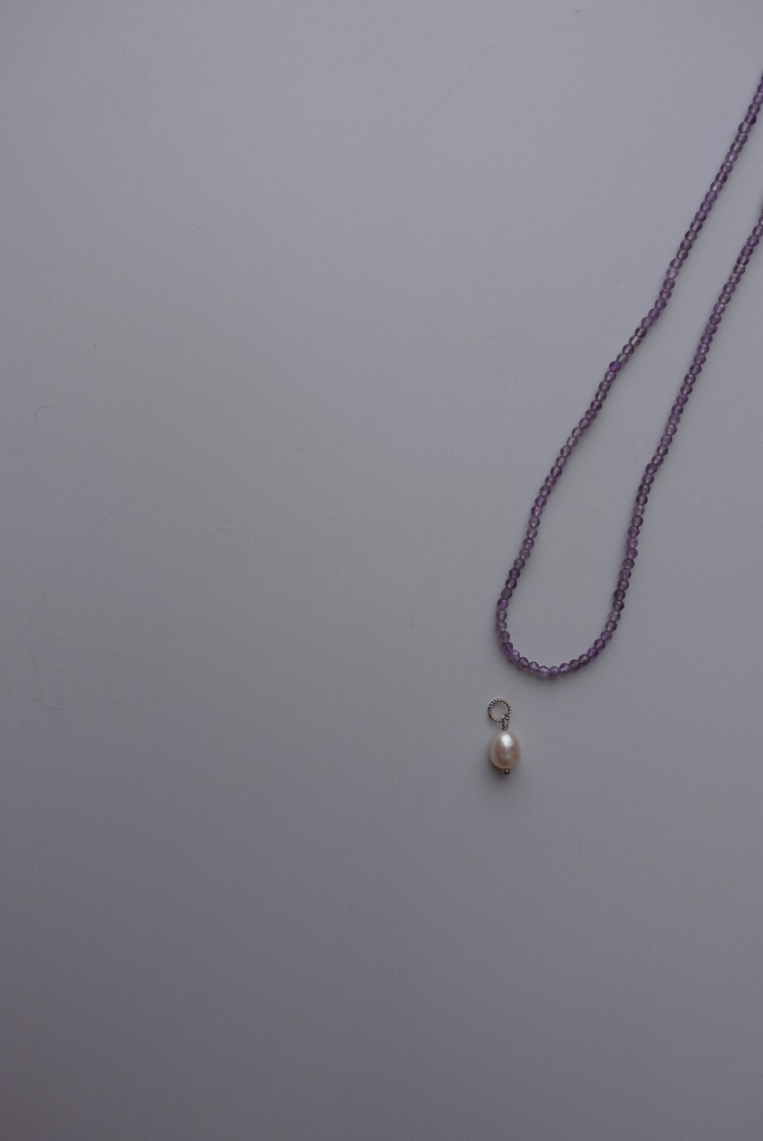 紫水晶珍珠 兩戴項鍊 S925