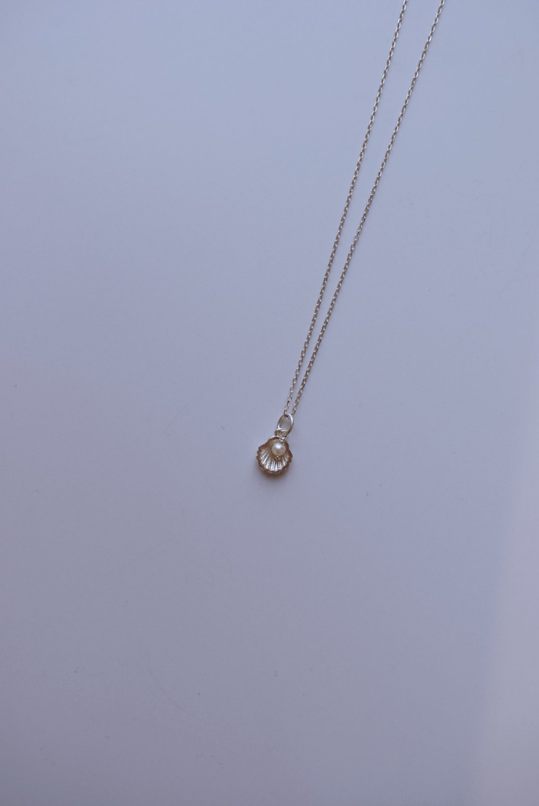 貝殼珍珠項鍊 S925