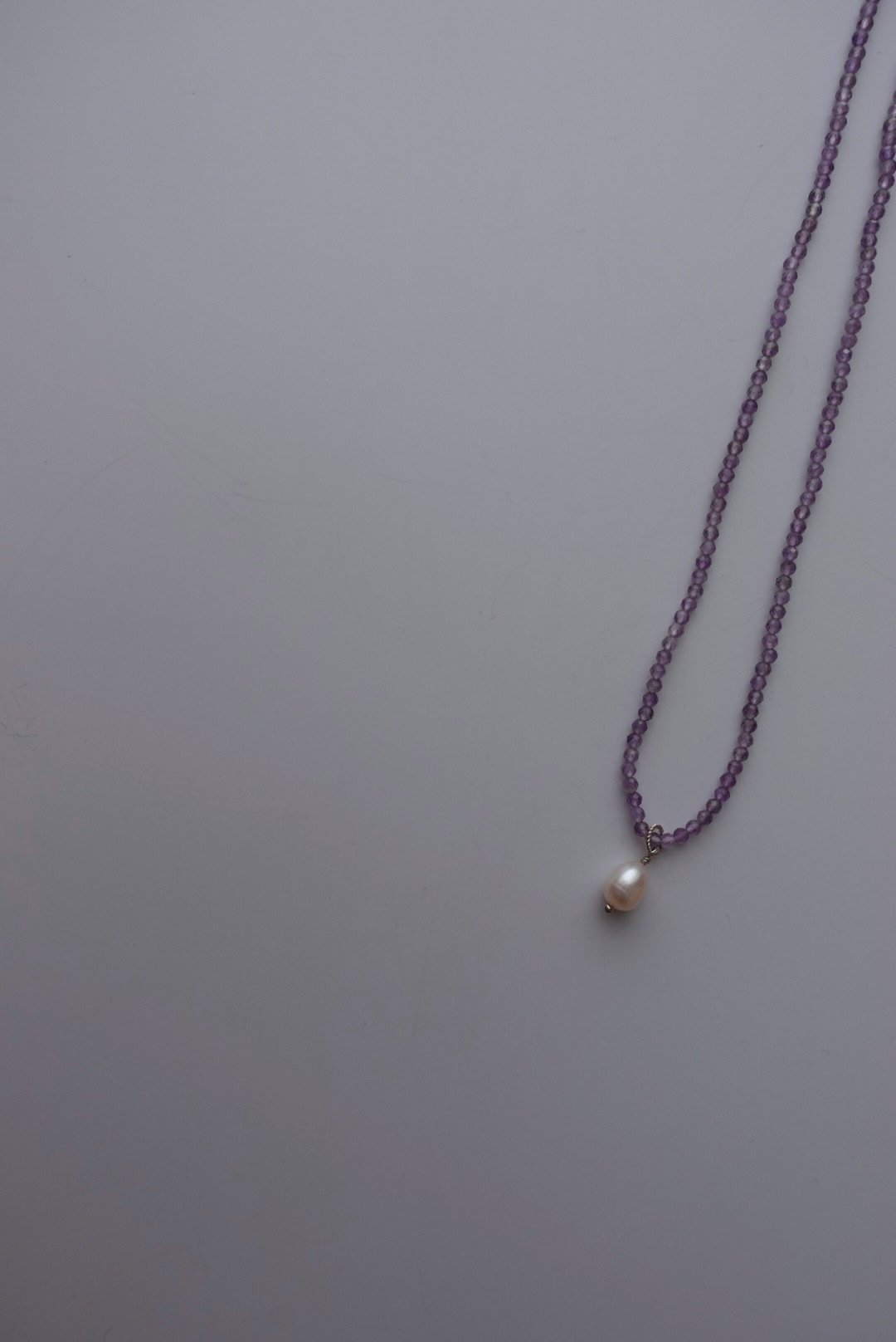 紫水晶珍珠 兩戴項鍊 S925