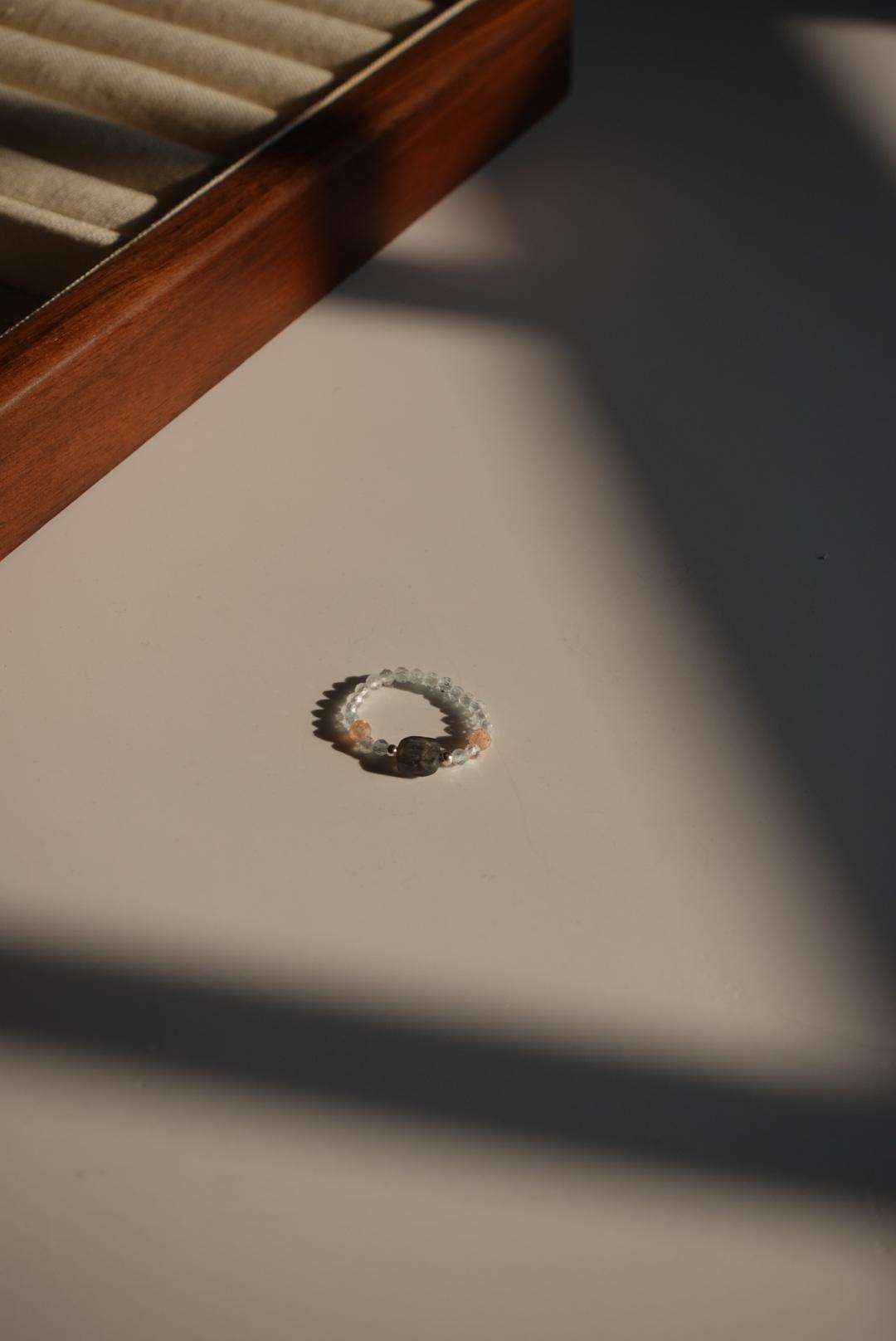 犀望之光 彈性珠戒 S925