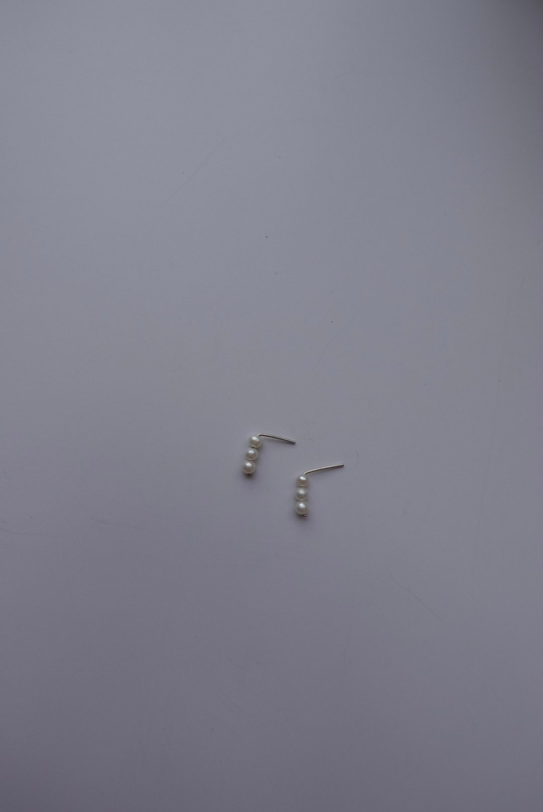 三顆珍珠耳環 S925