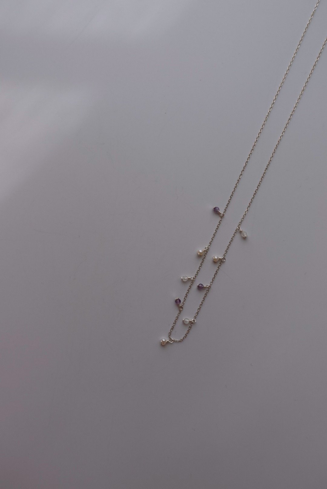 法式浪漫垂墜項鍊 S925