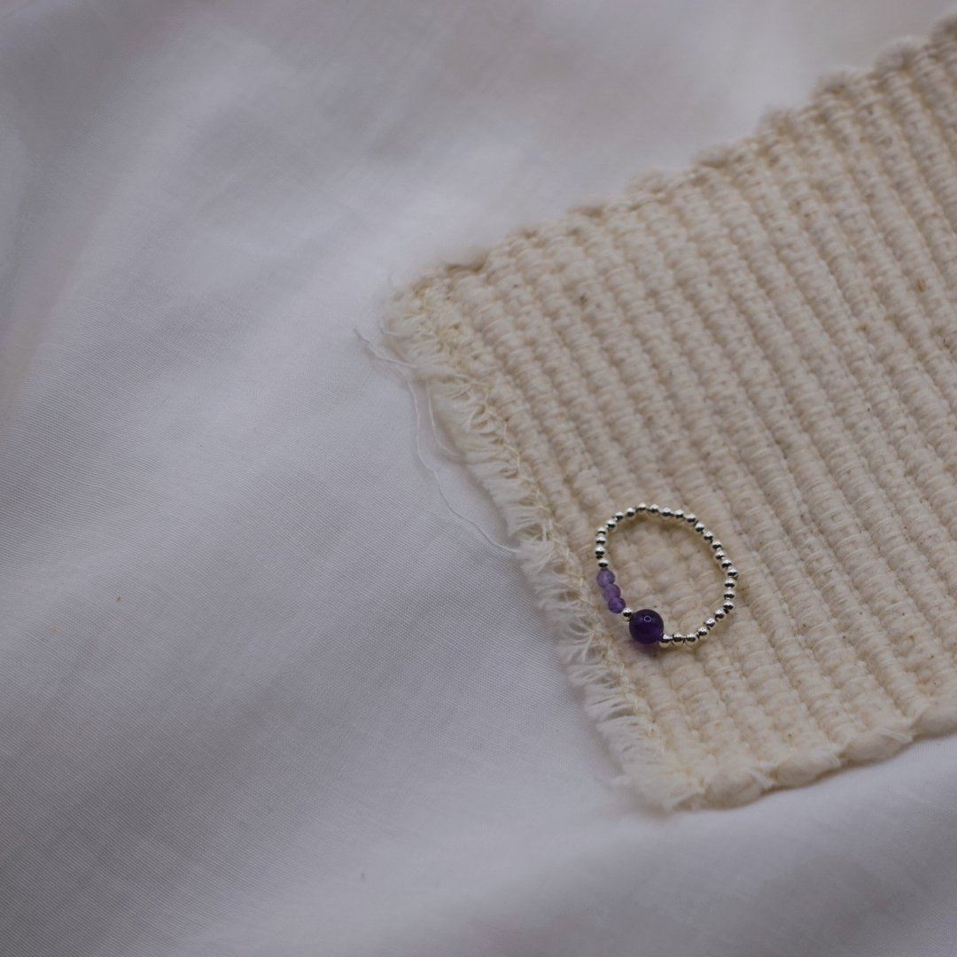 莓果 彈性珠戒 S925