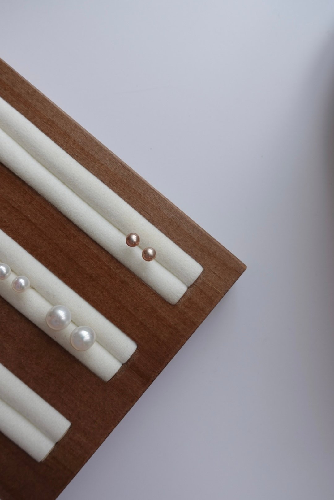 粉色珍珠耳環 S925 (6mm)