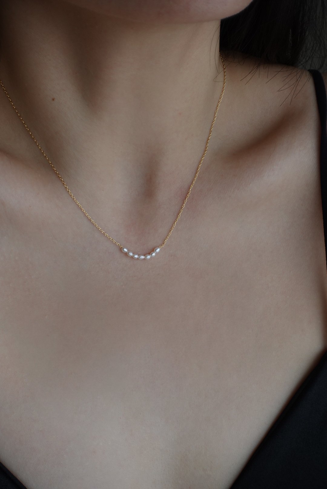 珍珠微笑項鍊 14KGF