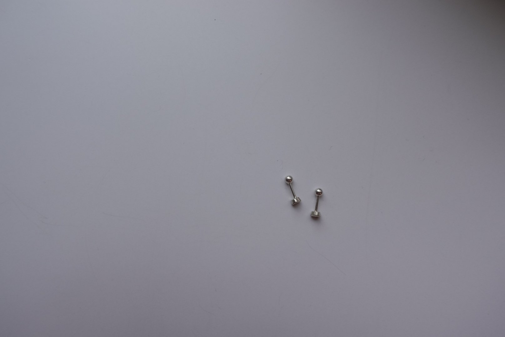 小愛心鋯石轉珠耳環 S925