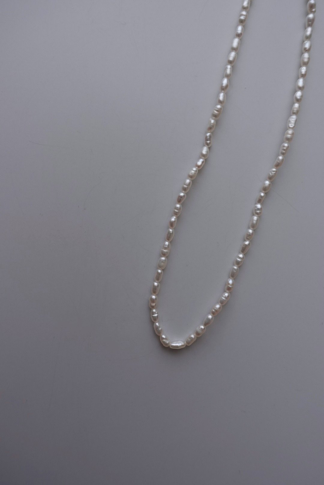 米粒珍珠項鍊 S925