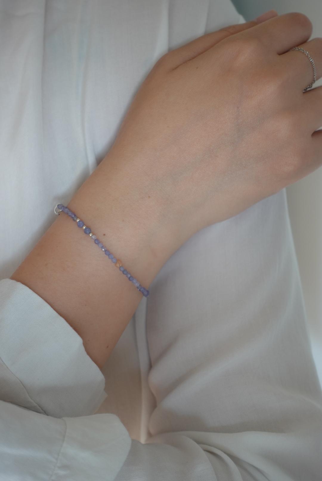 晚霞 坦桑石手鍊 S925