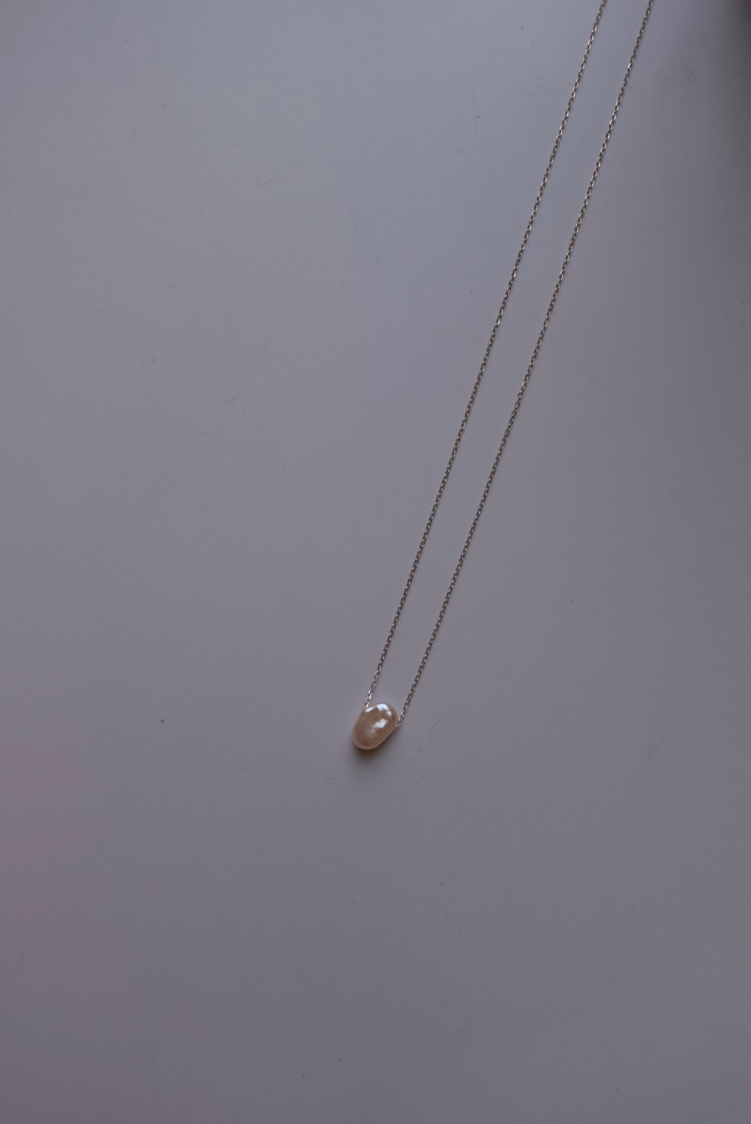 巴洛克粉色珍珠項鍊 S925