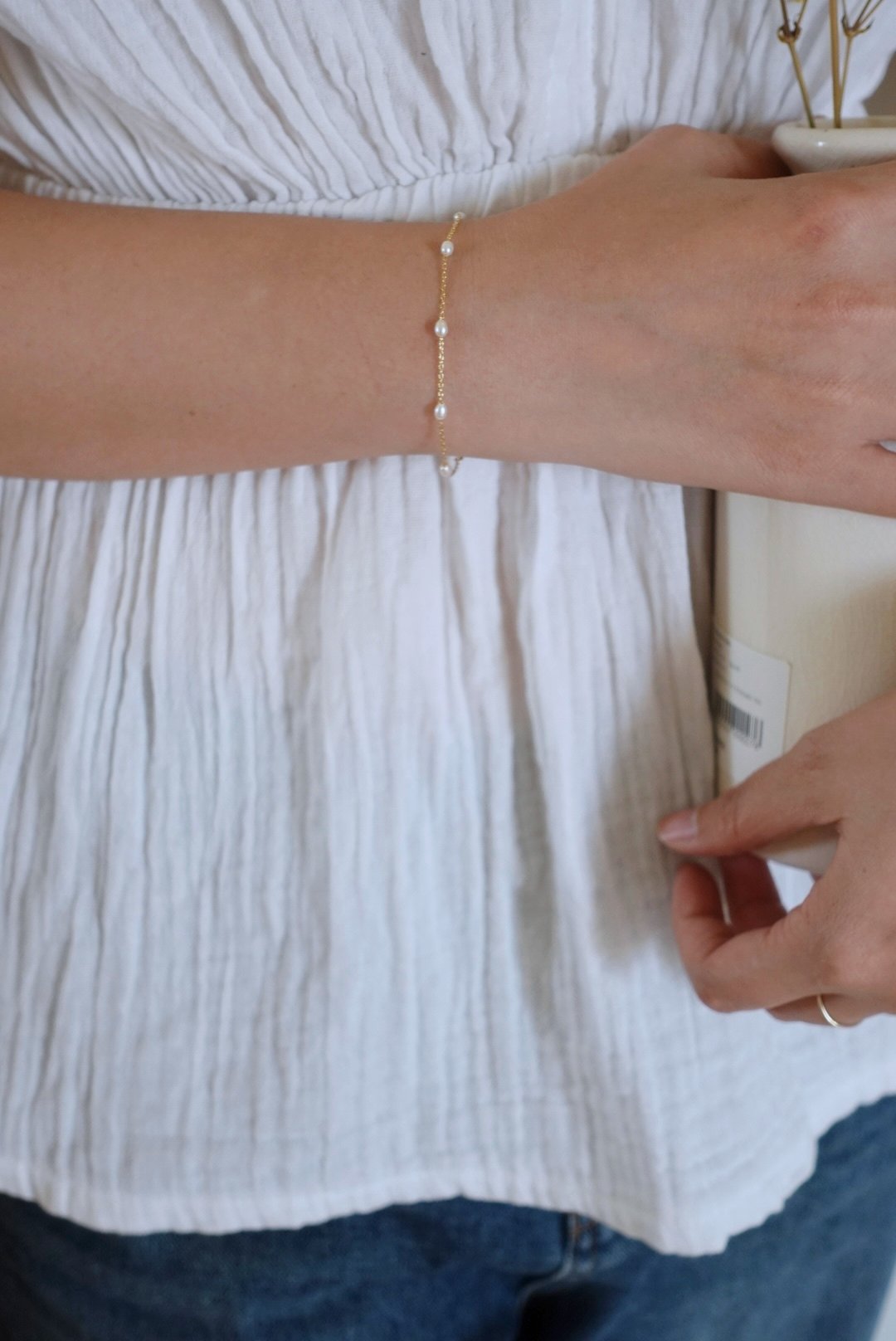 天然石間隔手鍊 14KGF