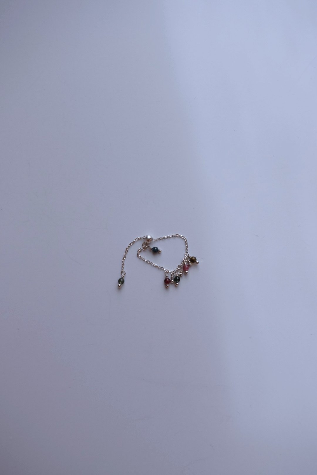 Bubbles 碧璽 可調式鍊戒 S925