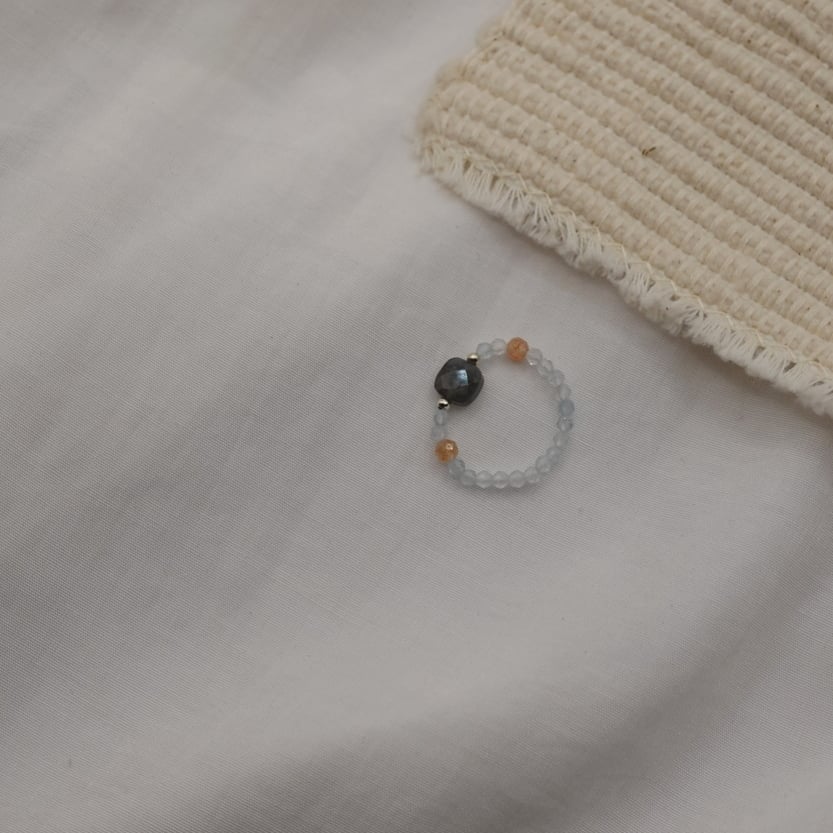 犀望之光 彈性珠戒 S925