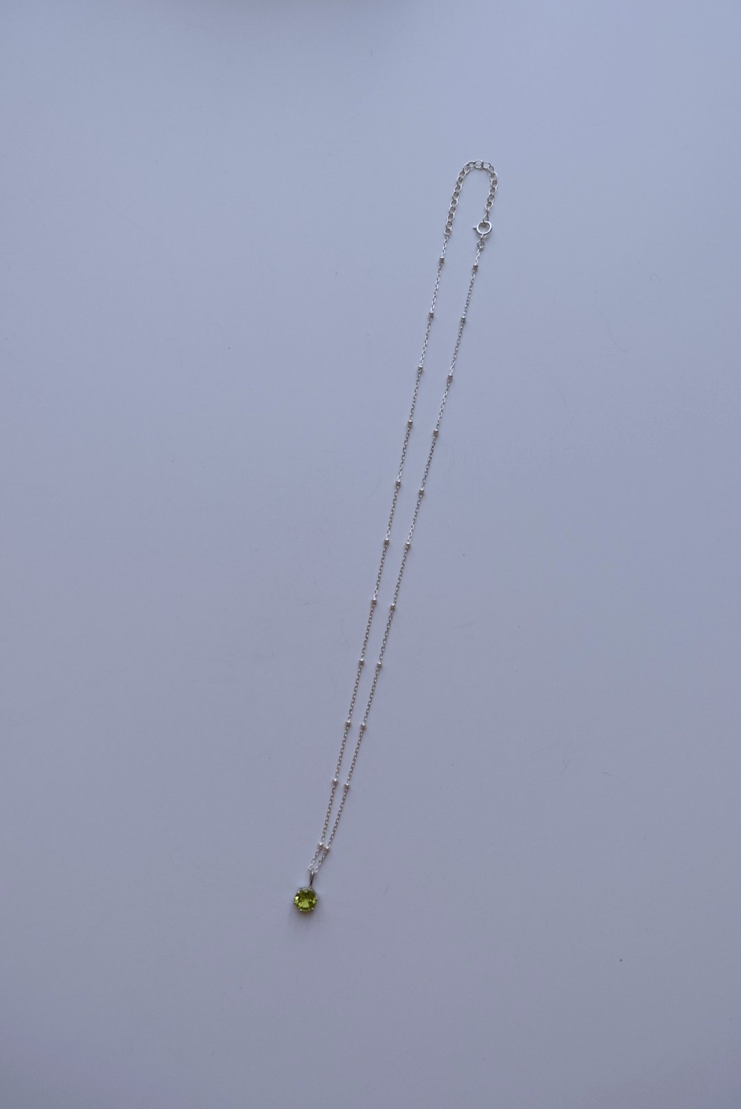 單顆橄欖石項鍊 S925 (吊墜可拆)