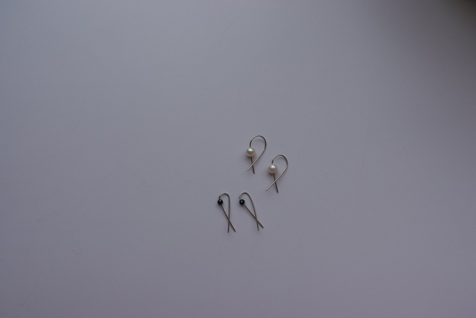 交叉簡約純銀耳環 S925