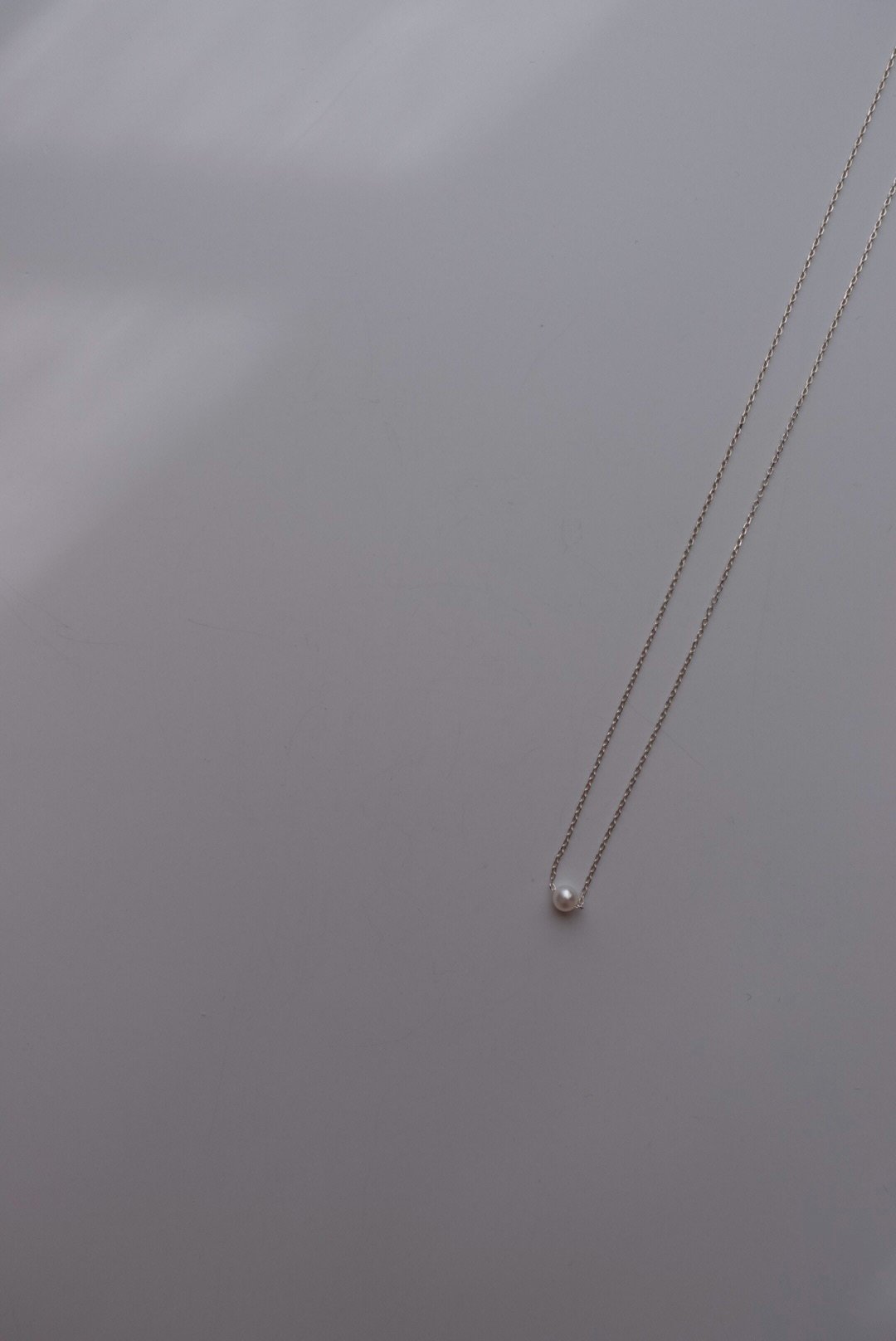單顆小珍珠項鍊 S925