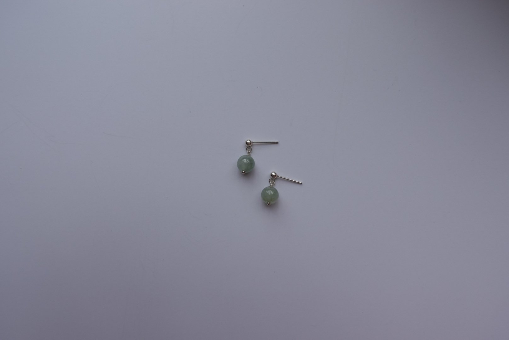 玉石垂墜耳環 S925