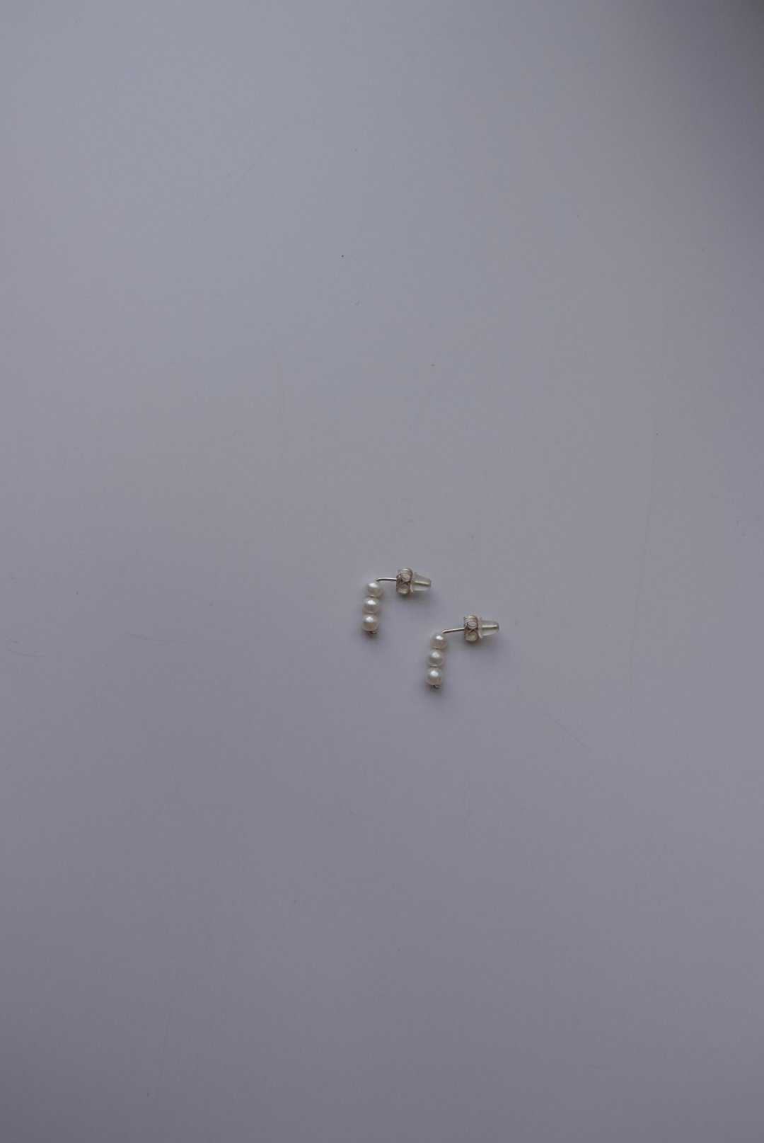 三顆珍珠耳環 S925