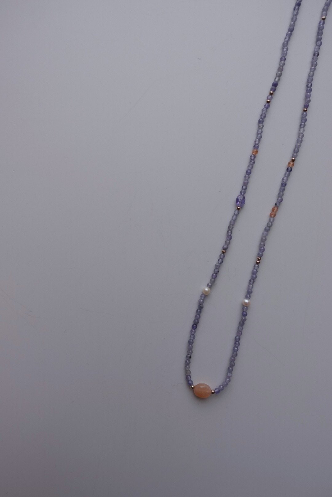 落日 坦桑石項鍊 S925