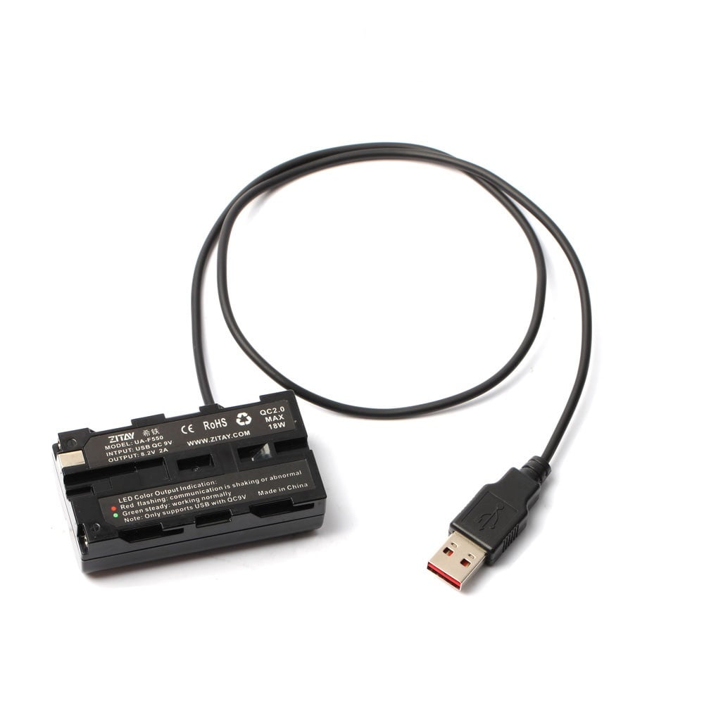 NP-F假電 to USB-A 連接線（希鐵）