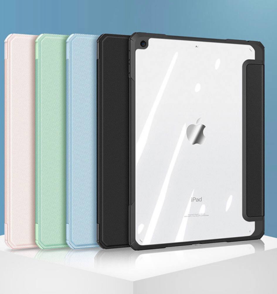 DD TOBY系列 平板皮套 適用iPad 9.7吋 iPad10/10.9吋 Air1/2 / Pro Air 11/12.9/13吋(2024)三折透明背蓋防摔保護殼