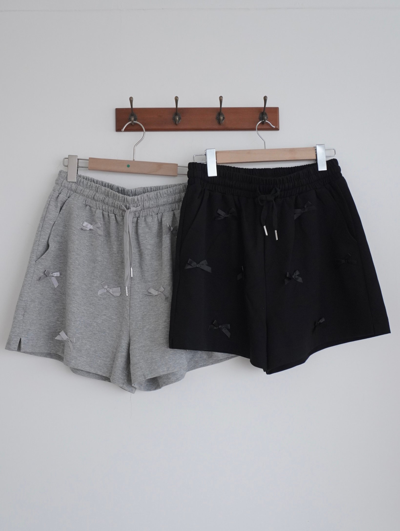 無法抗拒的蝴蝶結腰鬆緊棉寬褲