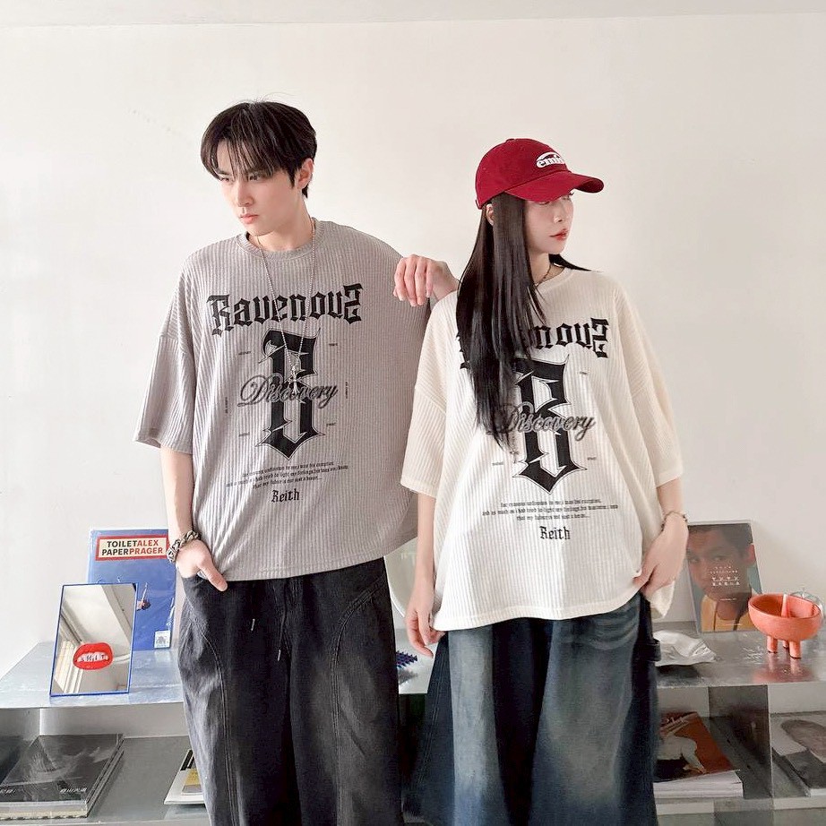 【現貨】Bauenous哥德字印花寬版短T