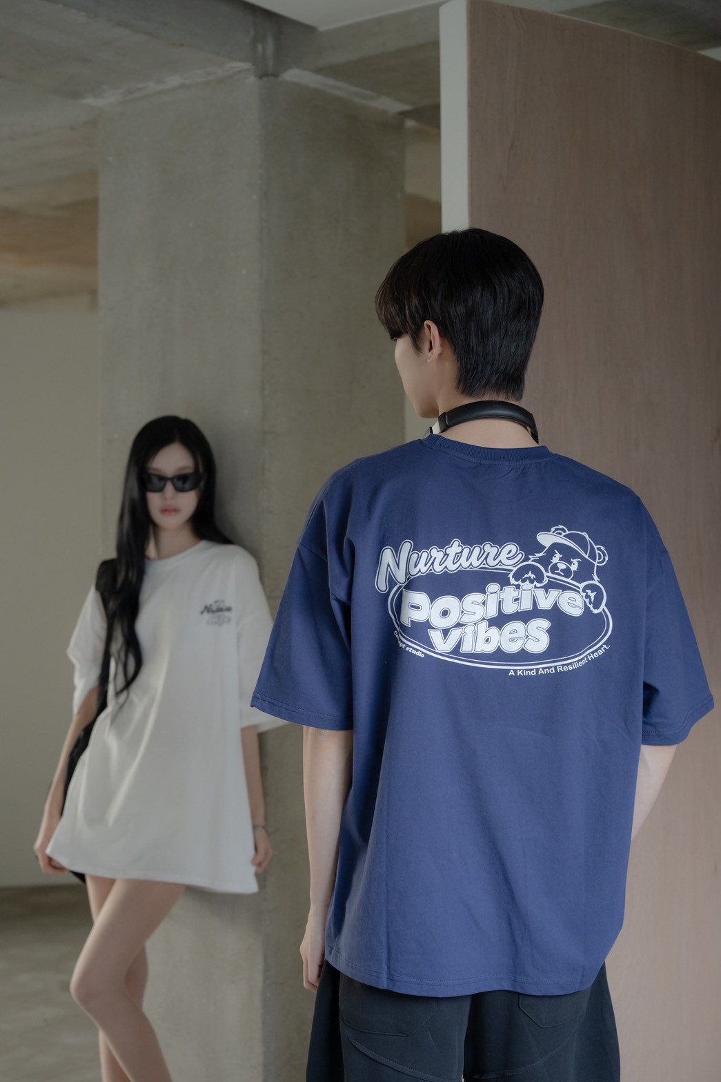 【現貨】Positive潮流帽子熊印花短T