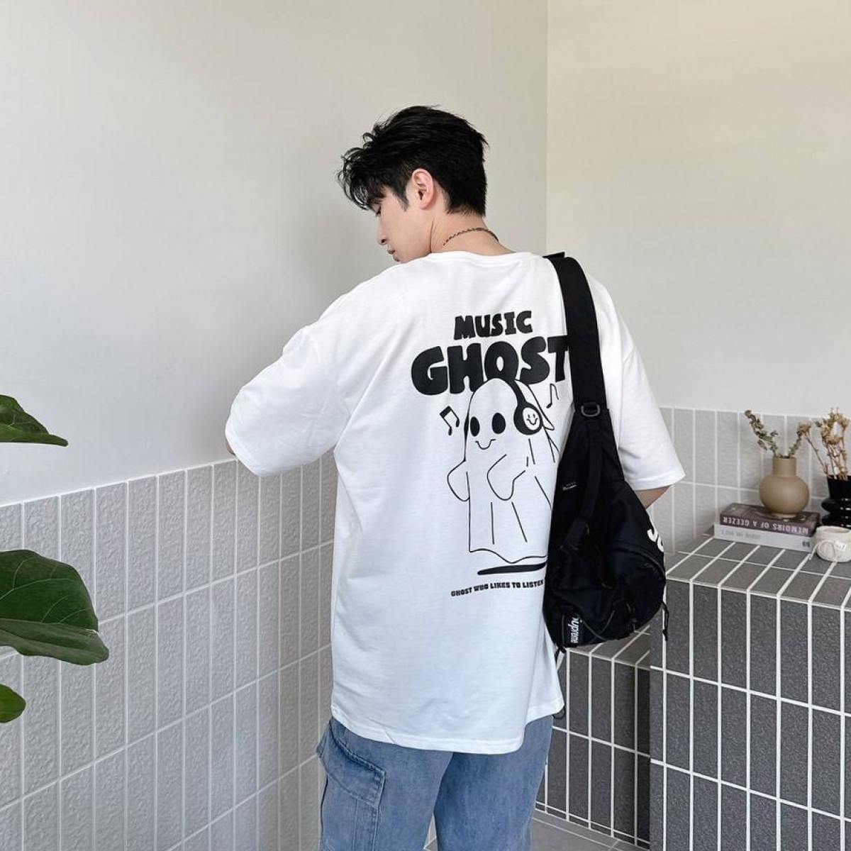 【現貨】music ghost音樂幽靈印花短T