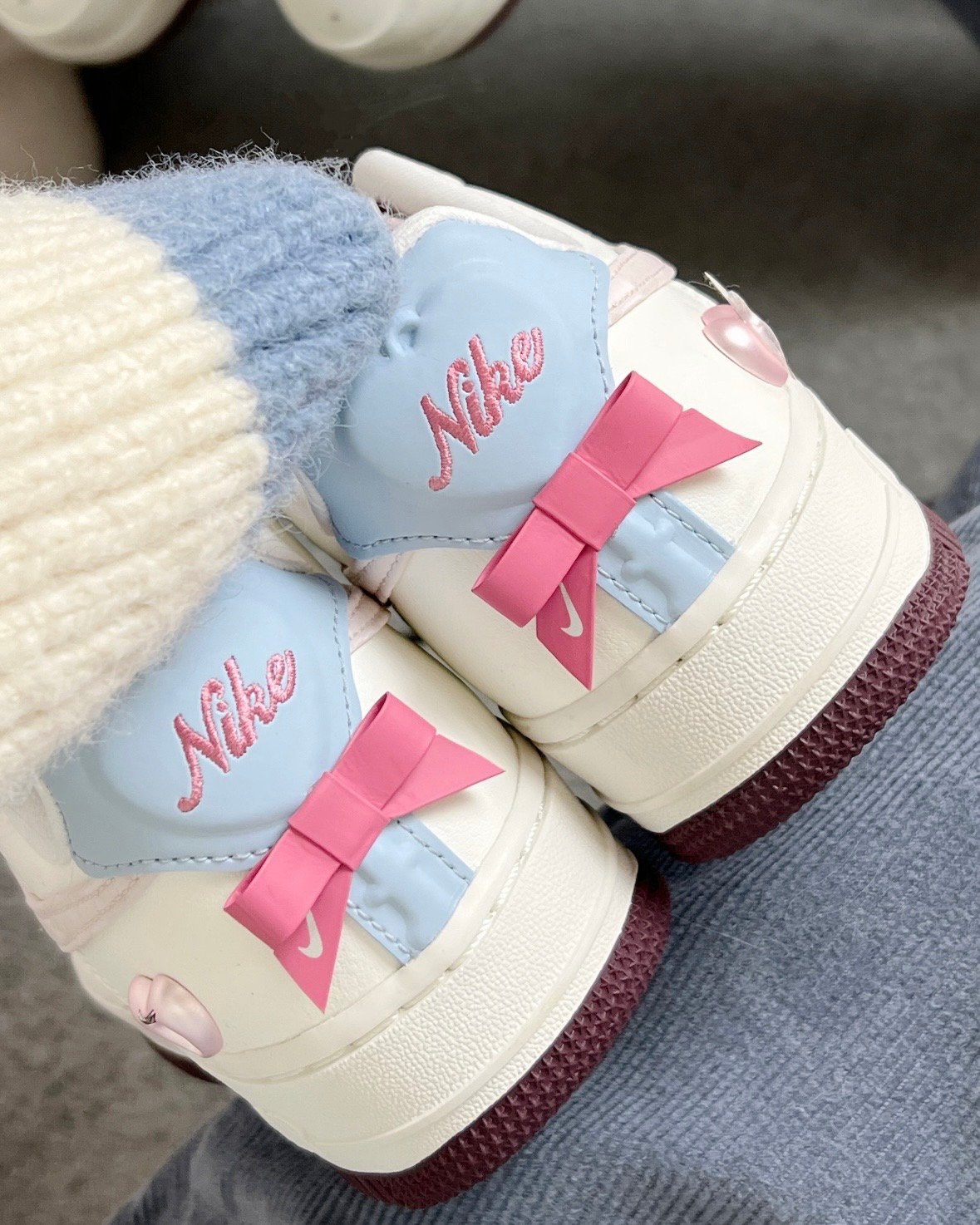 【限量!情人節限定款拉!!💖】NIKE AIR FORCE 1 'Valentine's Day'白粉 愛心鎖 蝴蝶結｜IQ4937-161