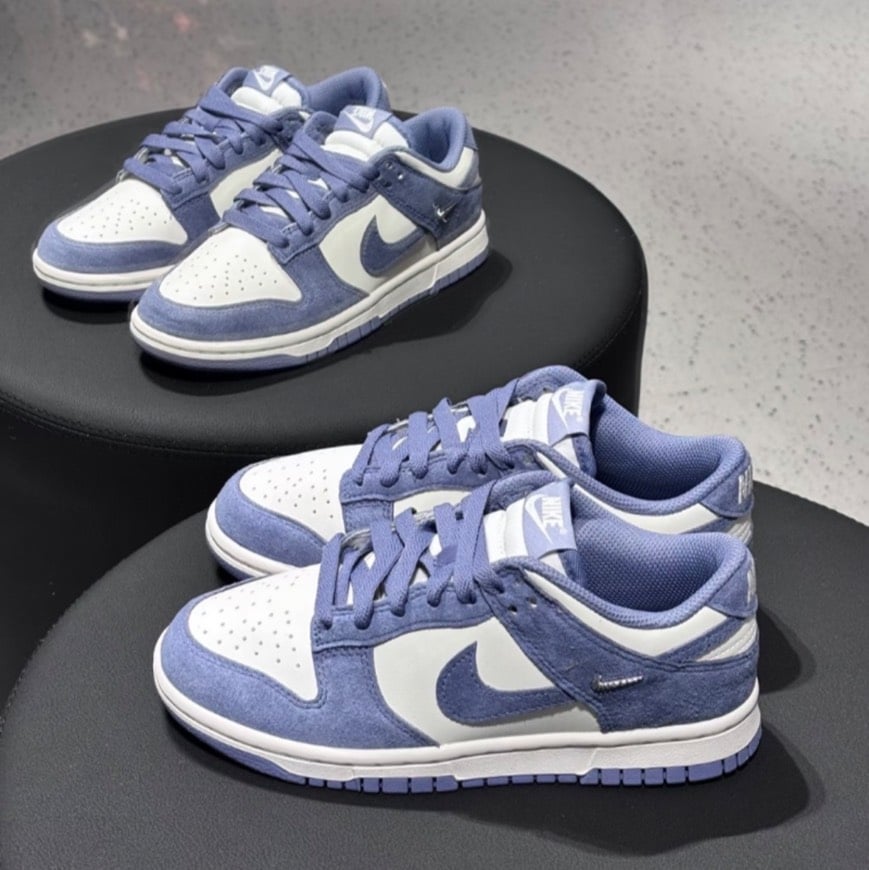 【全新爆款】NIKE W DUNK LOW 霧霾藍紫 小銀勾 女鞋｜IB4417-103