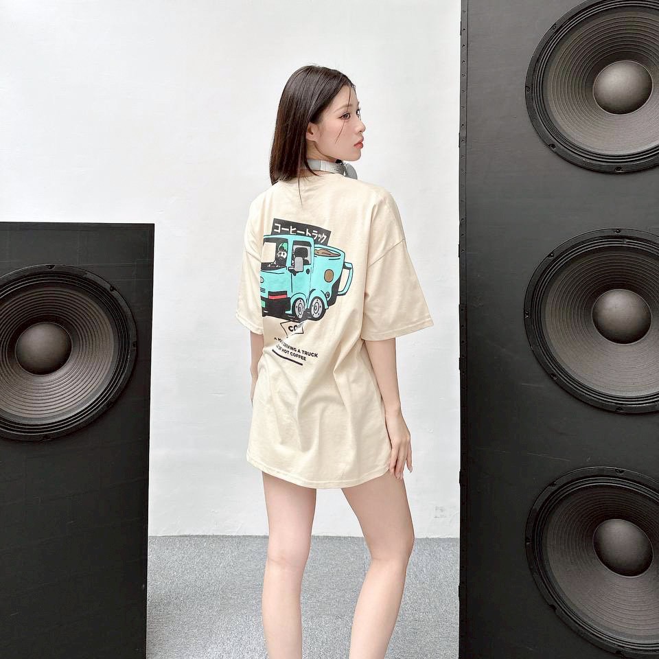 【現貨】日文咖啡卡車印花短T
