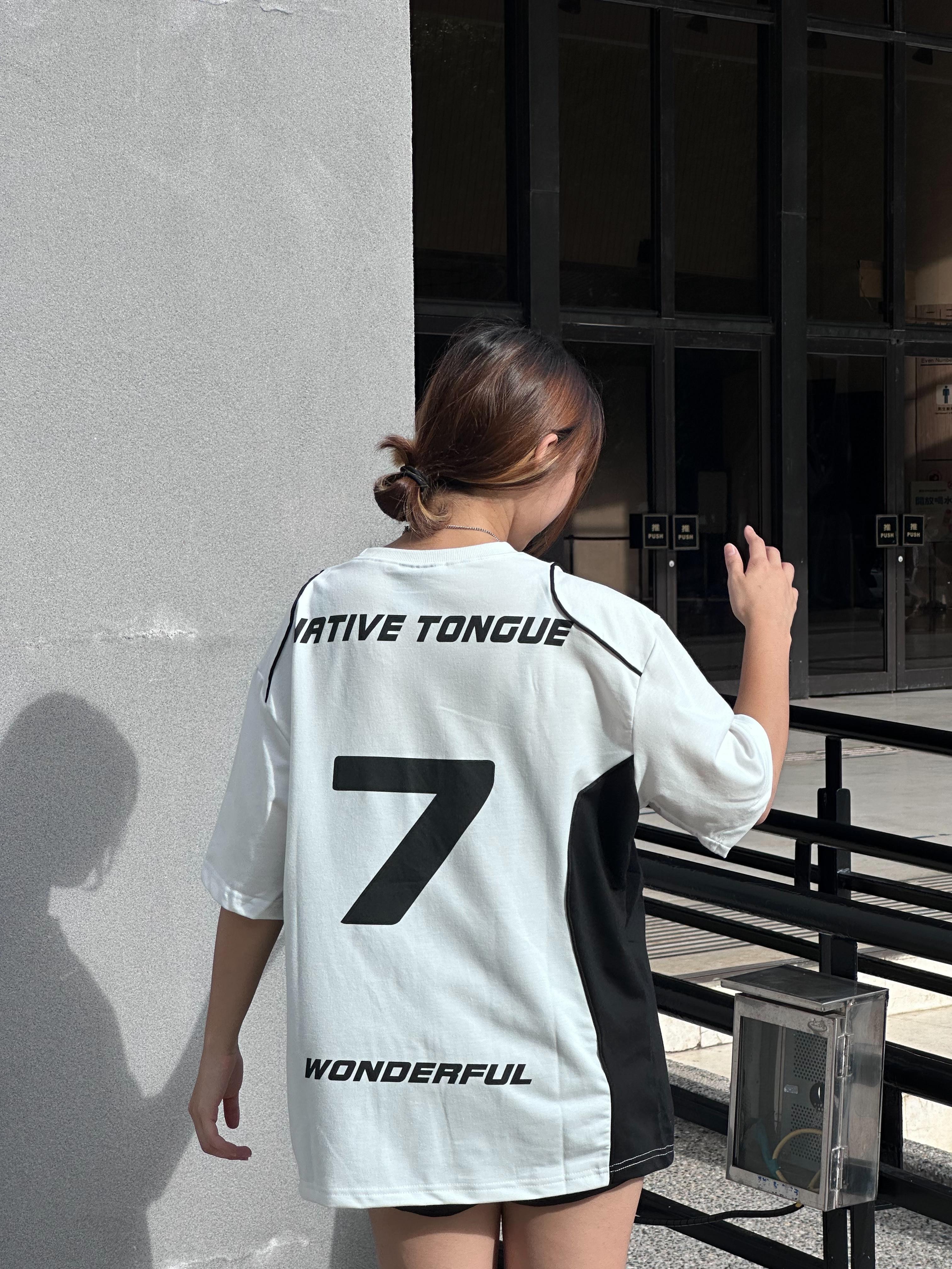 【現貨】NATIVE TONGUE賽車風7號短T