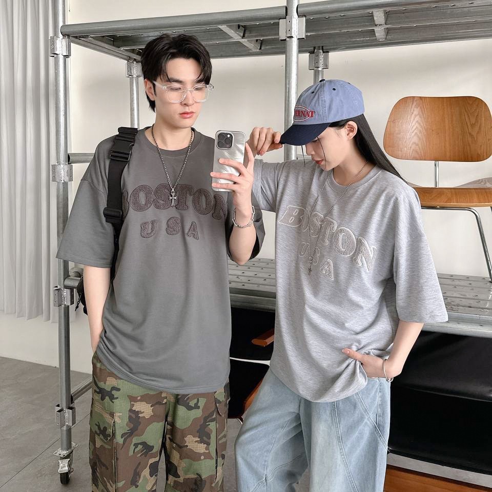 【現貨】BOSTON毛巾繡短T