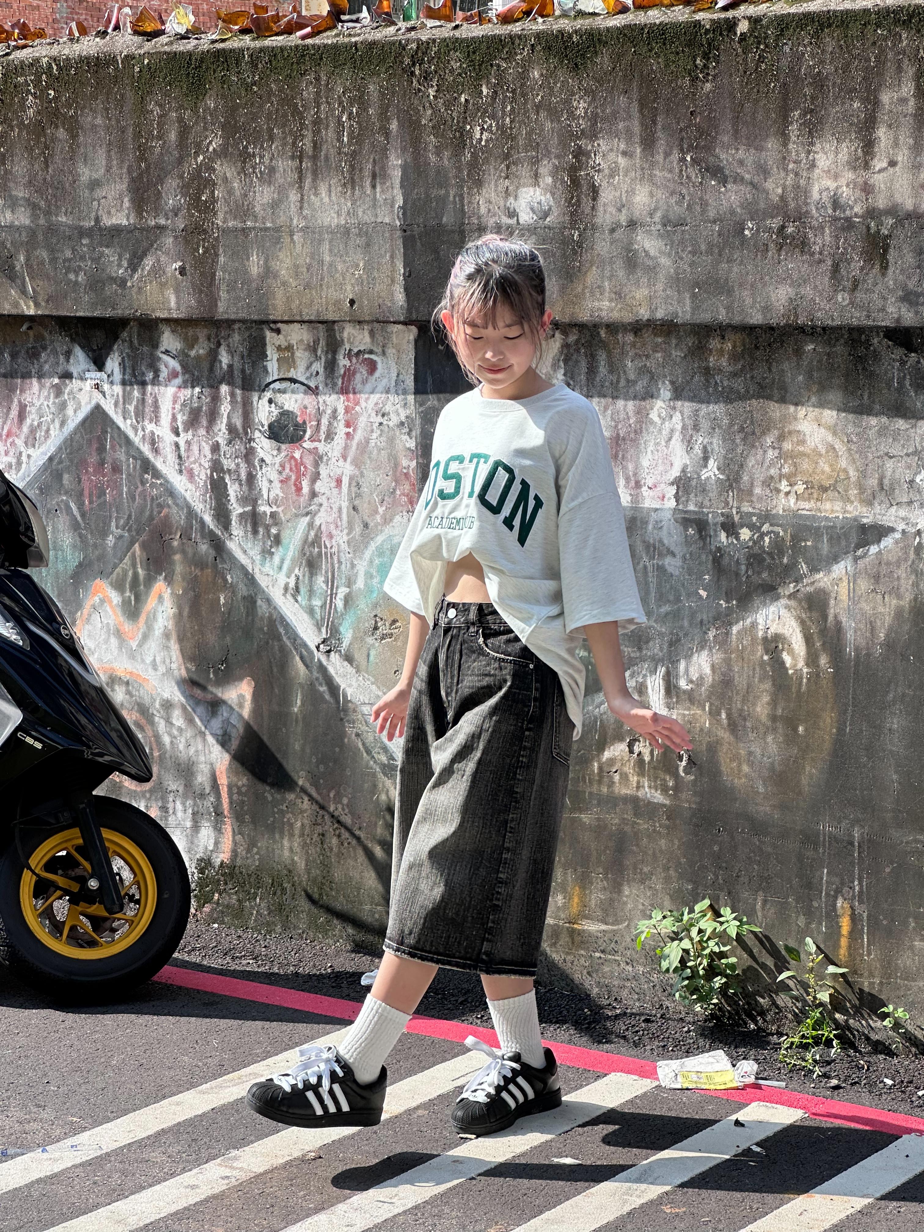 【現貨】直刷紋七分褲