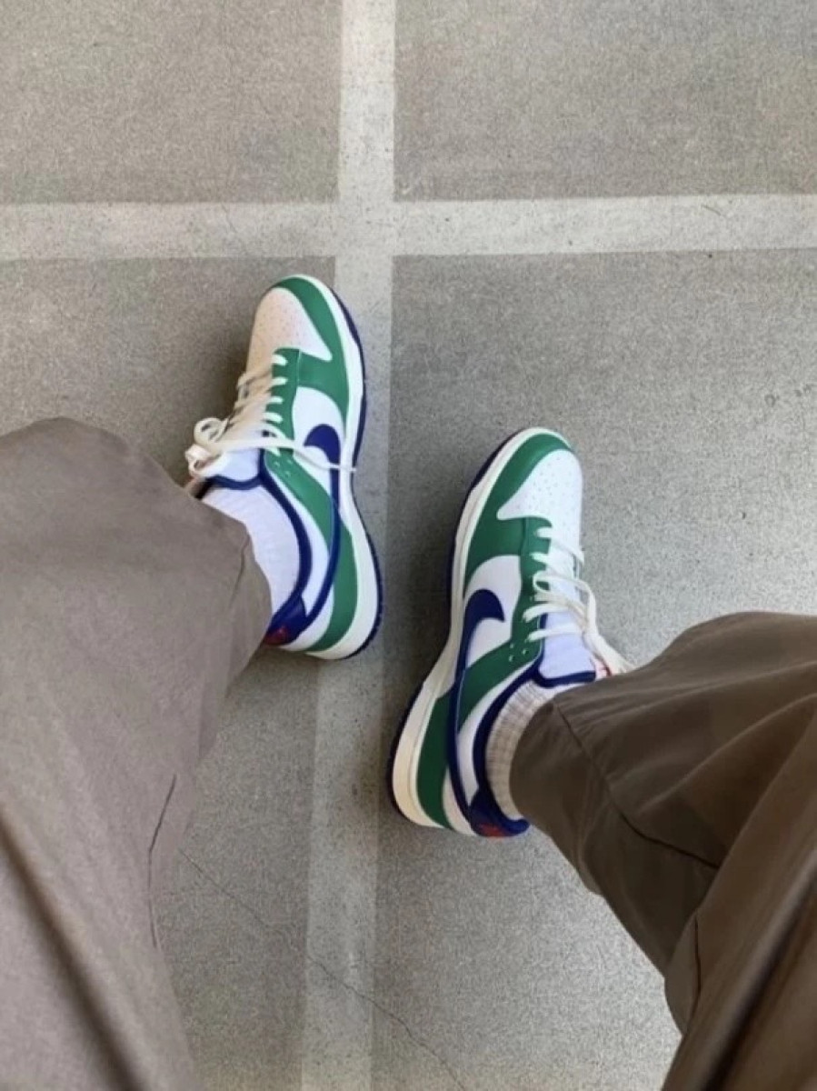 【現貨】Nike Dunk白綠藍勾 男款｜FQ6849-141