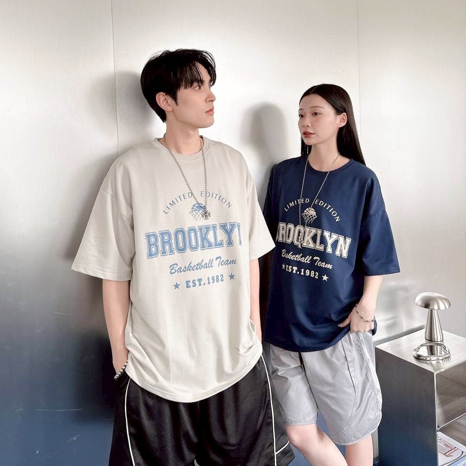 Brooklyn 籃球框印花短T